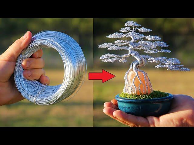 How did I turn Old Wire into a Beautiful GLOWING Bonsai? I'll show you