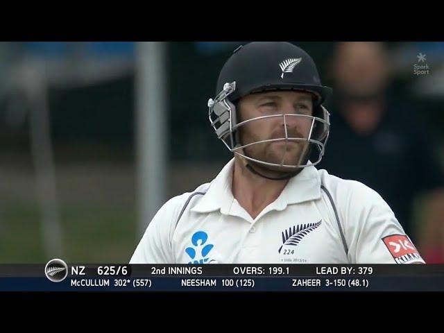 Brendon McCullum 302 vs India 2nd Test 2014 at Wellington | The Bravest Man of Cricket History |