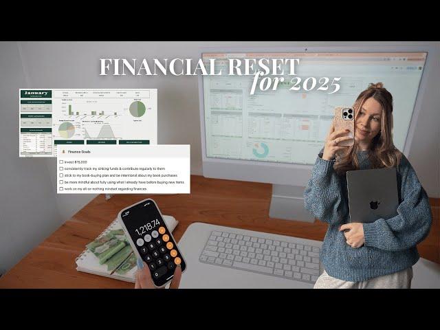 2025 FINANCIAL RESET  financial goals, money reflection & setting up my budget for the new year!