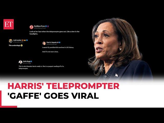 Kamala Harris stuck on ‘32 days’ after teleprompter glitch at Michigan rally