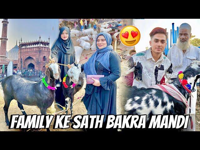 Family Ke Sath Bakra Mandi Gye Or Souda Almost Ho Hi Gya 4 Lakh Ke Bakre Pasand Aaye ️