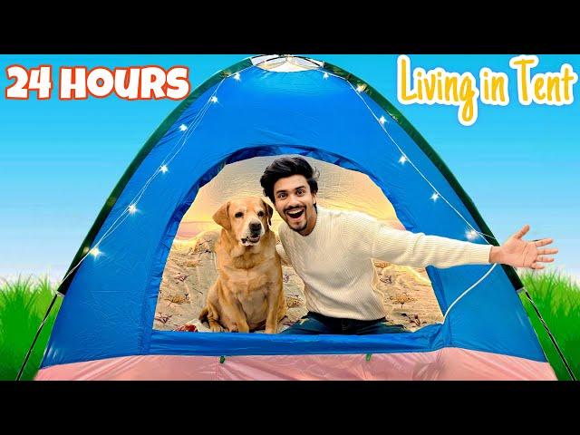 LIVING IN TENT FOR 24 HOURS WITH LEO | Anant Rastogi