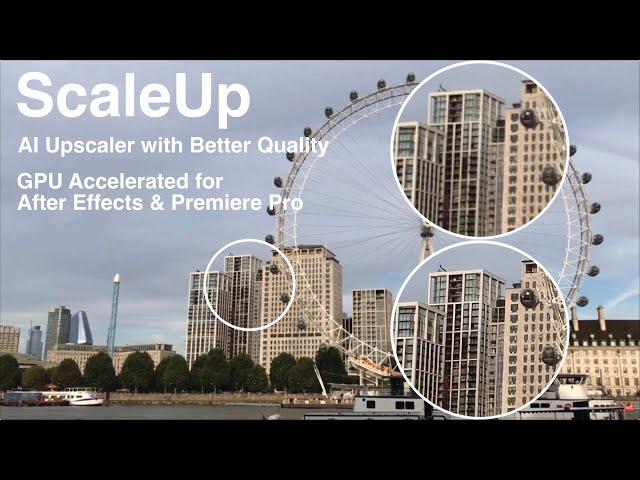 ScaleUP - A.I. powered scaling plugin for Premiere Pro and After Effects