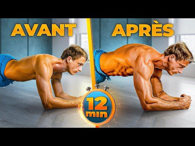 Abdos & Gainage INTENSE en 12min !  Ventre Plat (Résultats 30 jours)