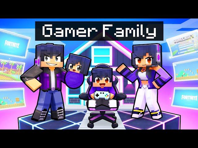 Having a GAMER FAMILY in Minecraft!