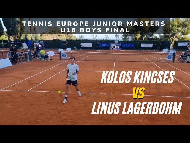 Good tennis between Kolos Kincses and Linus Lagerbohm (U16 Tennis Europe Junior Masters Final)