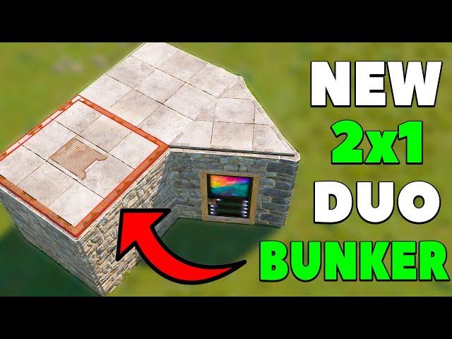 New 2x1 Solo/Duo Rust Bunker Base Design 2022 (BUNKER)