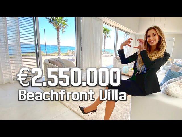 Beachfront LUXURY VILLA Tour with SPA, Gym, Tennis Court &Business Hub Access in Costa del Sol,Spain