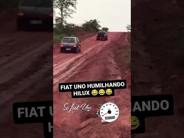 ► FIAT UNO HUMILHANDO UM "HILUX" S10