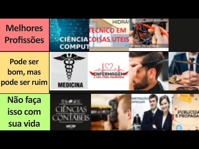 Todas as CARREIRAS RANKEADAS - O que fazer depois do ensino médio?