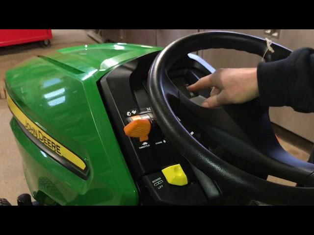 How to start and operate a John Deere X350