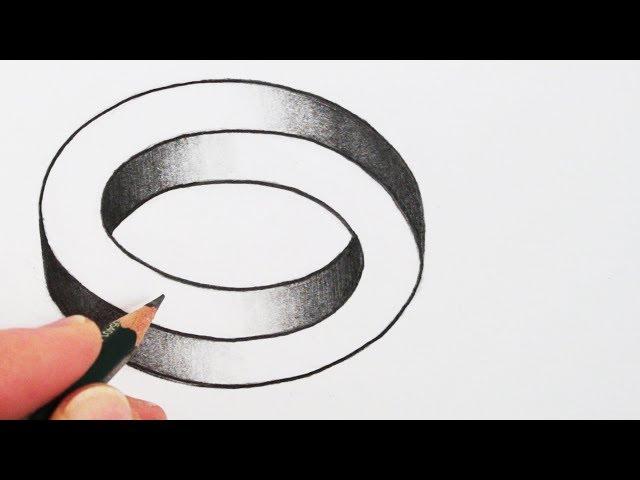 How to Draw a Simple Optical Illusion: The Impossible Oval: Narrated