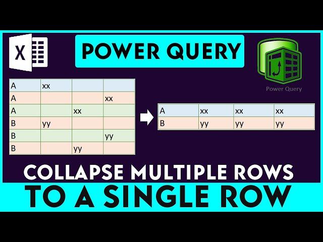 Power Query: How to collapse Multiple Rows to a Single Row