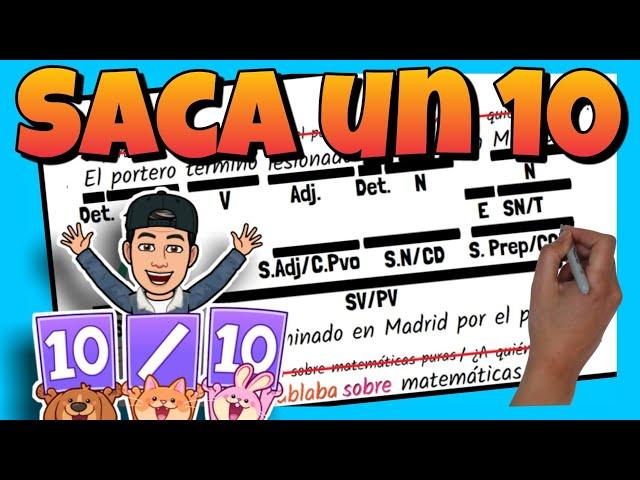  ANÁLISIS SINTÁCTICO de ORACIONES SIMPLES 🟩 Sintaxis