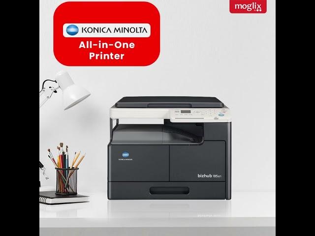 Konica Minolta Bizhub 185en A3 Monochrome All-in-One Printer with 18 PPM Speed