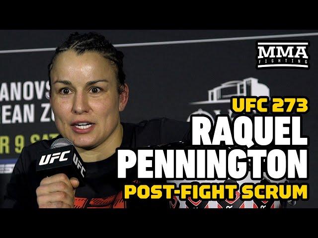 Raquel Pennington Reacts To ‘Comedy Show’ In Aspen Ladd’s Corner | UFC 273