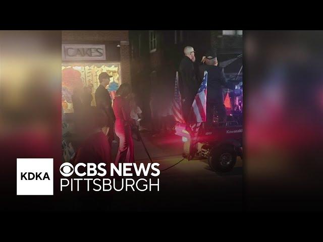 Kamala Harris depicted chained up in Pennsylvania Halloween parade