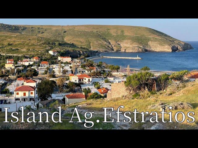 Island Agios Efstratios, Greece - by drone [4K]. #greekislands