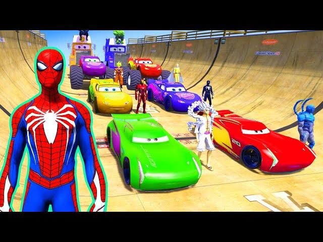 GTA V Epic New Stunt Race For Car Racing Challenge by Trevor and Shark #82