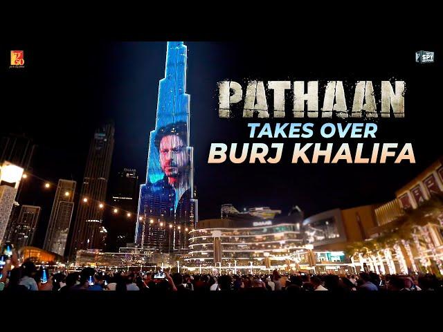 Pathaan takes over Burj Khalifa | Shah Rukh Khan | Siddharth Anand