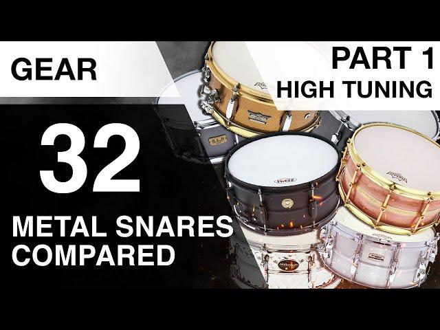 Big Metal Snare Drum Comparison | High Tuning | Copper, Brass, Aluminium, Steel & More | Thomann