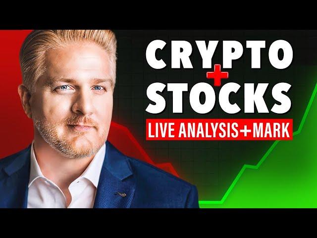 Live Crypto & Stock Market Analysis with Mark #tgt #btc