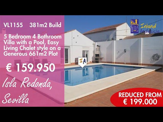 5 Bedroom 4 Bathroom Chalet style Villa with Pool Property for sale in Spain inland Andalucia VL1155