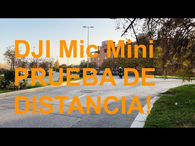 DJI Mic Mini prueba de distancia real