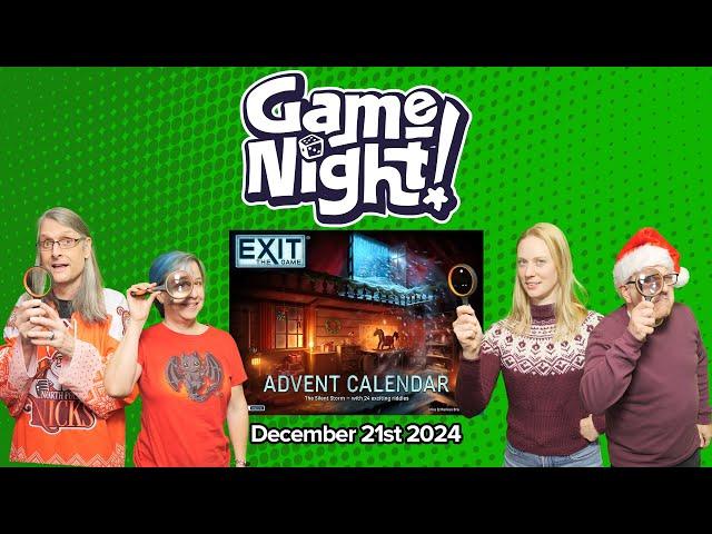 GameNight! 24 Days of Christmas Day 21 - Exit: The Game Advent Calendar The Silent Storm