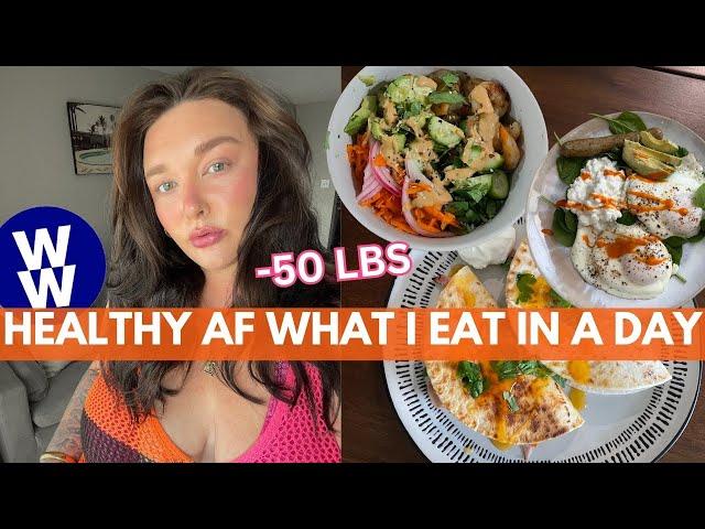 WHAT I EAT IN A DAY ON WEIGHT WATCHERS FOR WEIGHT LOSS AFTER GAINING SOME WEIGHT BACK !