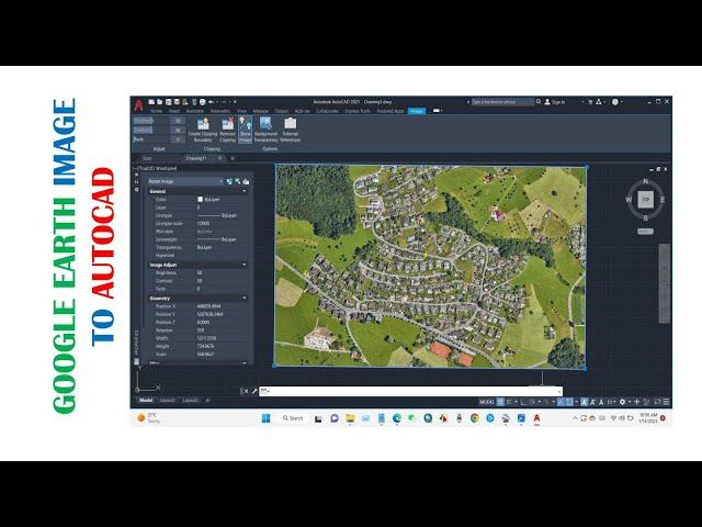 High Resolution Google Earth Image to AutoCAD & Georeferencing!!