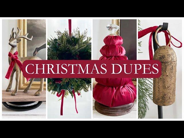 2023 DIY Christmas Dupes! (Antique Farmhouse/ William Sonoma/ Amber Interiors)