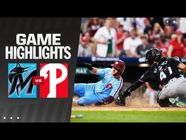 Marlins vs. Phillies Game Highlights (6/27/24) | MLB Highlights