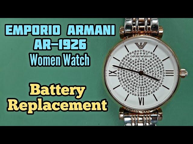 EMPORIO ARMANI AR-1926 Watch Battery Replacement Tutorial | SolimBD | Watch Repair Channel