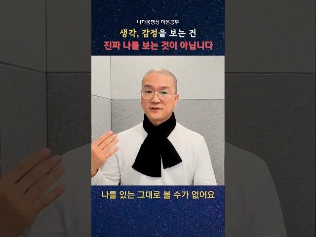 [나다움 마음공부] 있는 그대로 나를 보는 것에 대한 오해 #마음공부 #명상
