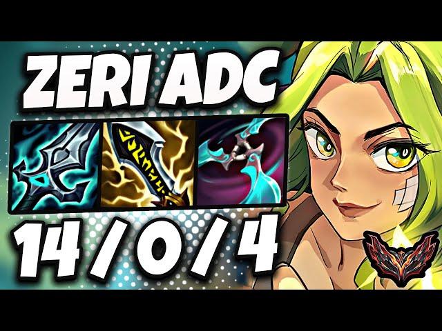 Zeri vs Jinx ADC [ Perfect KDA ] Korea Grandmaster Patch 14.10 