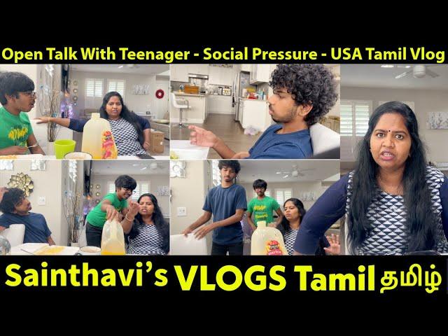 Open Talk With Teenager - Social Pressure - Sainthavi's USA Tamil Vlog