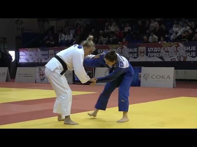 Milica Cvijić SLA Jovana Stejpanović CEM 1:0 -78kg #ŠampionatSrbijeSeniori2023 FINALE