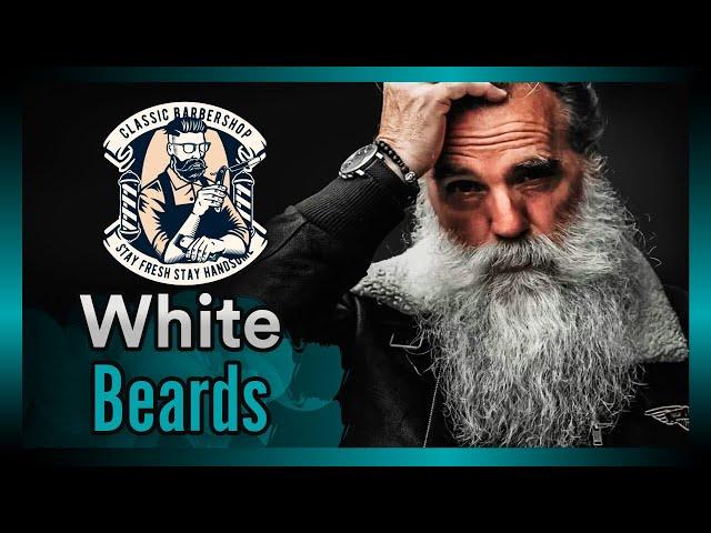  10 WHITE Beard Styles for MEN 2022 ️