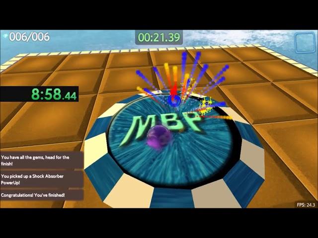 Marble Blast Platinum Beginner Speedrun: 13:48.47 (2nd in the World)