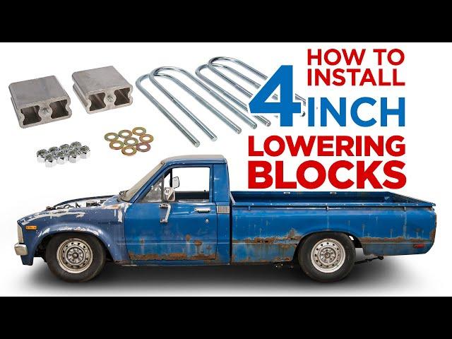 How to install 4" Lowering Blocks on Toyota Pickup Truck