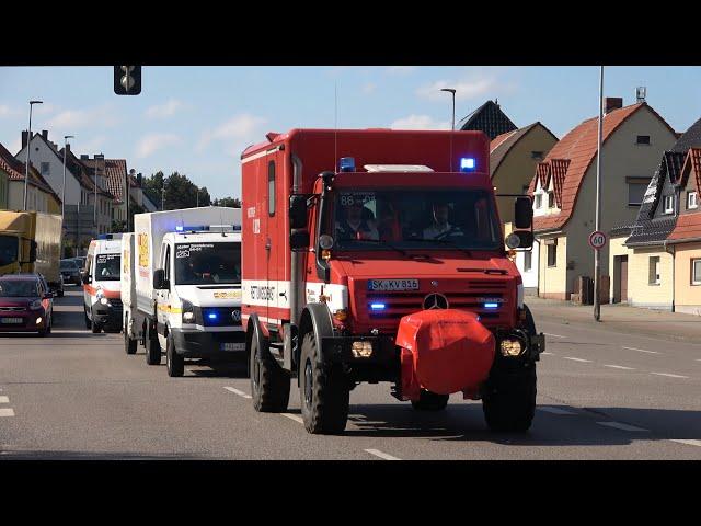  Einsatzfahrten Feuerwehr  und Katastrophenschutz  zum Bombenfund  in Merseburg am 04.06.2024