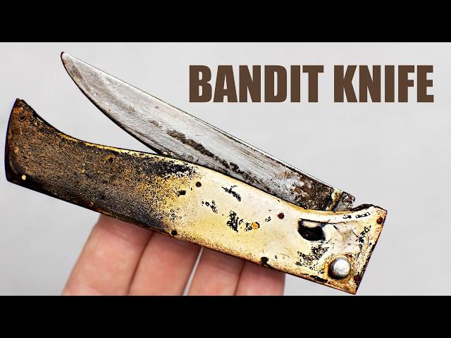 Vintage Bandit Switchblade Knife Restoration. Perfect Restoration