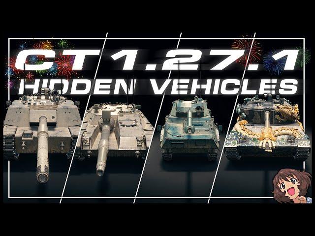 𝗖𝗧 𝟭.𝟮𝟳.𝟭 - 𝗛𝗶𝗱𝗱𝗲𝗻 𝗩𝗲𝗵𝗶𝗰𝗹𝗲𝘀 --- GST Turm, KanJPz 2, VCS 6x6, "White Dragon" || World of Tanks