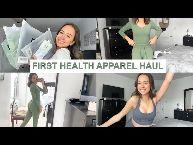 FIRST HEALTH APPAREL TRY ON HAUL | nicole ann