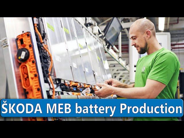 ŠKODA MEB battery systems Production at Mladá Boleslav