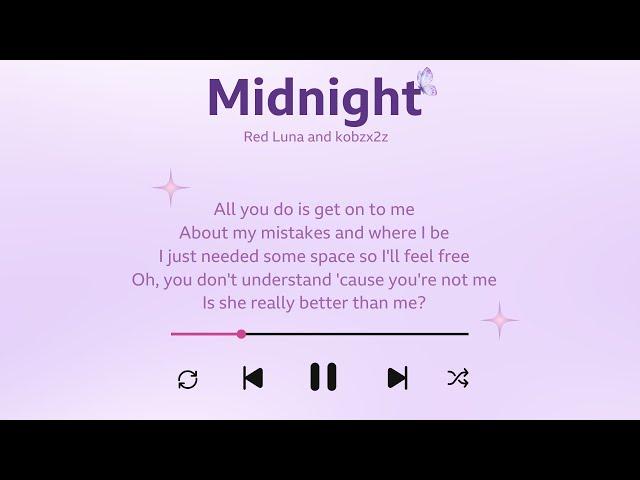 Midnight - Red Luna & Kobzx2z | (Lyrics) Dreamy Late-Night Vibes #RedLuna #Kobzx2z #Midnight (2024)