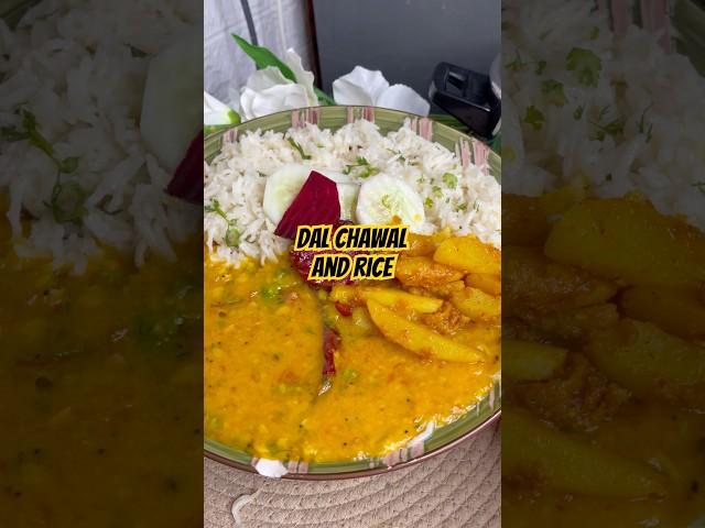 Dal Tadka With Rice New Recipe  #dalchawal #daltadka #lunchrecipe #indianrecipe
