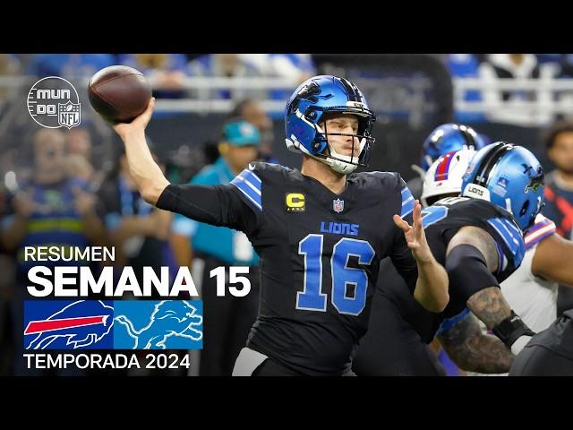 Buffalo Bills vs. Detroit Lions | Resumen NFL en español - Semana 15 | NFL Highlights 2024