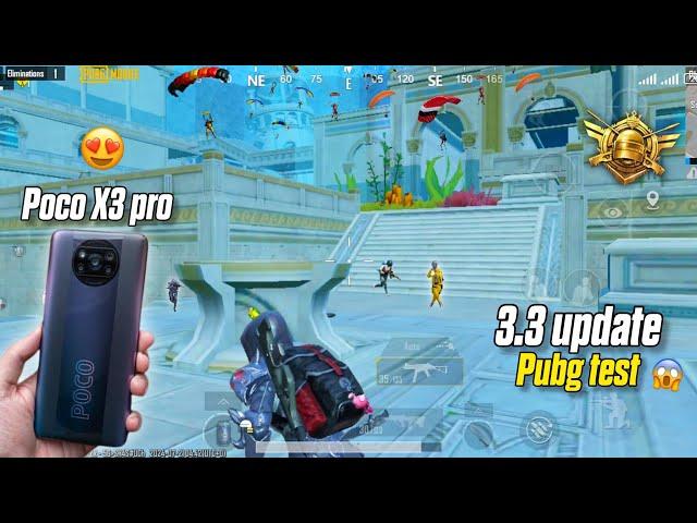 Wow!! New update Gameplay on Poco X3 pro Pubg test 2024 Zero lag with screen Recording